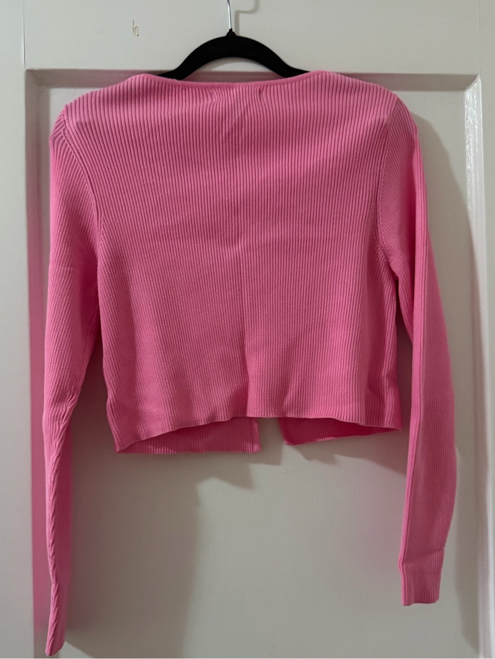 Primark Hot Pink Ribbed Button-Front Crop Top - Picture 5 of 5